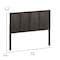 Flash Furniture Queen DK Brown Wooden 4 Panel Adjustable Headboard MG-9708QHB-Q-DKBRN-GG - alternate 7